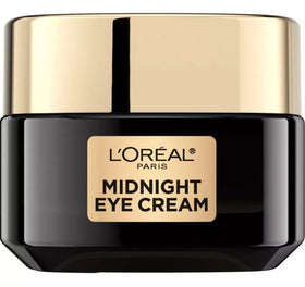 L'Oreal Paris Age Perfect cream texture close-up demonstrating lightweight, moisturizing formula for smoother eyes