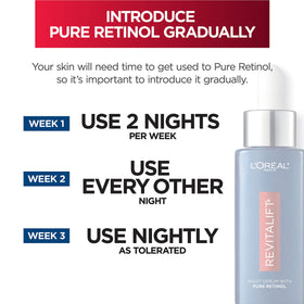 L'Oreal Paris moisturizer sample positioned with serum for soothing hydration