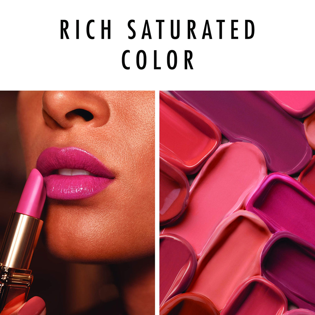 L'Oreal Paris lips wearing Nu Impertinent showing comfortable, non-drying finish