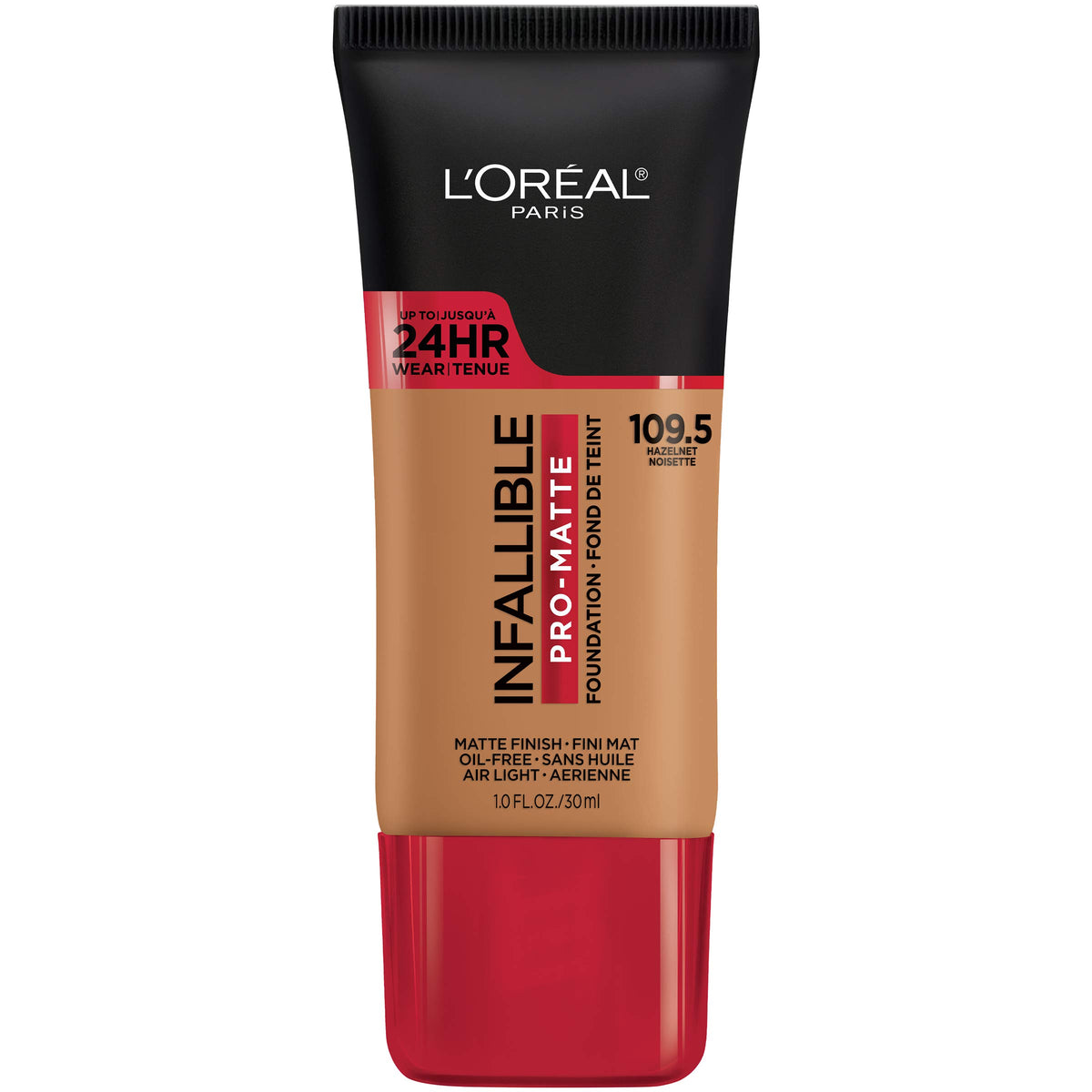 L'Oreal Paris front packaging of Pro‑Matte foundation showing bottle and label for easy recognition and shelf appeal