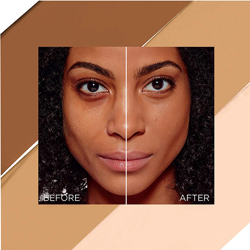 L'Oreal Paris texture drop on hand illustrating creamy air‑light finish and buildable coverage