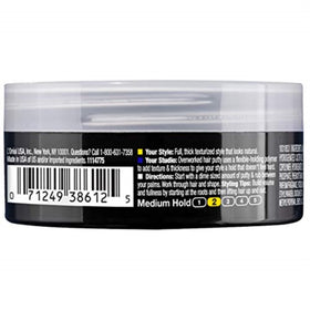L'Oreal Paris putty texture close-up displaying creamy matte finish for easy application