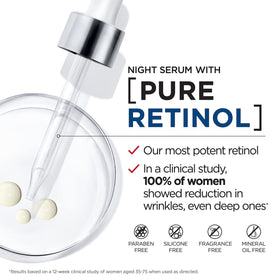 L'Oreal Paris pump and bottle detail illustrating stable retinol delivery