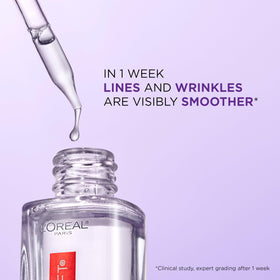 L'Oreal Paris close-up label showing ingredients and fragrance-free formula benefit