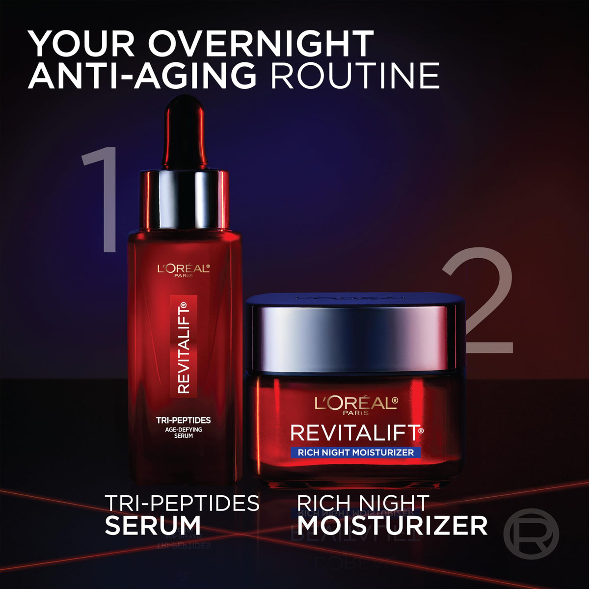 L'Oreal Paris cream spread on skin showing buttery hydration effect