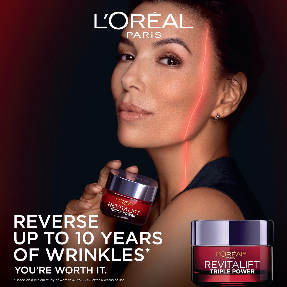 L'Oreal Paris cream texture close-up illustrating hydration delivery
