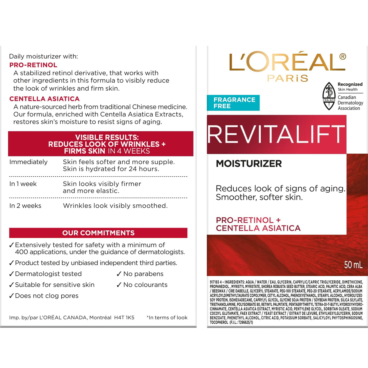 L'Oreal Paris cream texture close-up highlighting lightweight, hydrating consistency