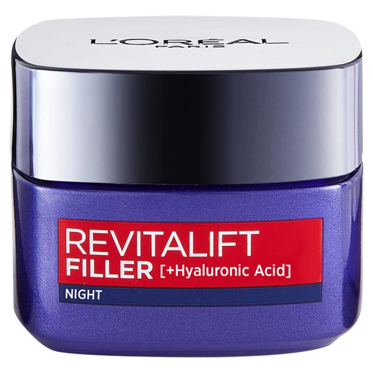 L'Oreal Paris jar front view showing product and brand benefit visibly