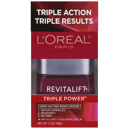 L'Oreal Paris jar front view showing label and size for clear identification and trust