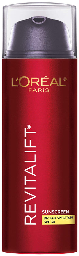 L'Oreal Paris front packaging showing bottle and SPF benefit