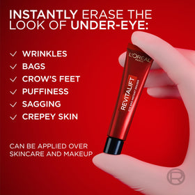 L'Oreal Paris tube with cap off showing nozzle for precise application benefit