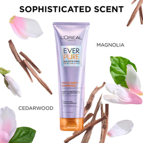 L'Oreal Paris shampoo lather on hair showing gentle cleansing action