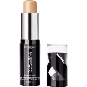 L'Oreal Paris cap closed on shaping stick for secure, travel-friendly use