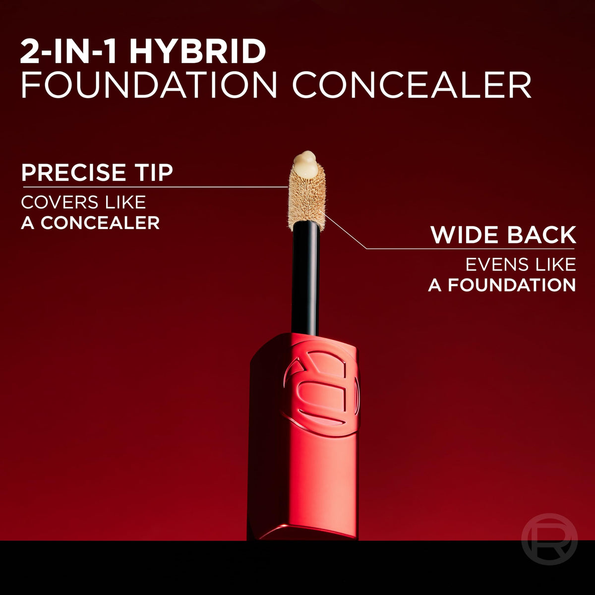 L'Oreal Paris foundation blended on model face showing even matte finish benefit