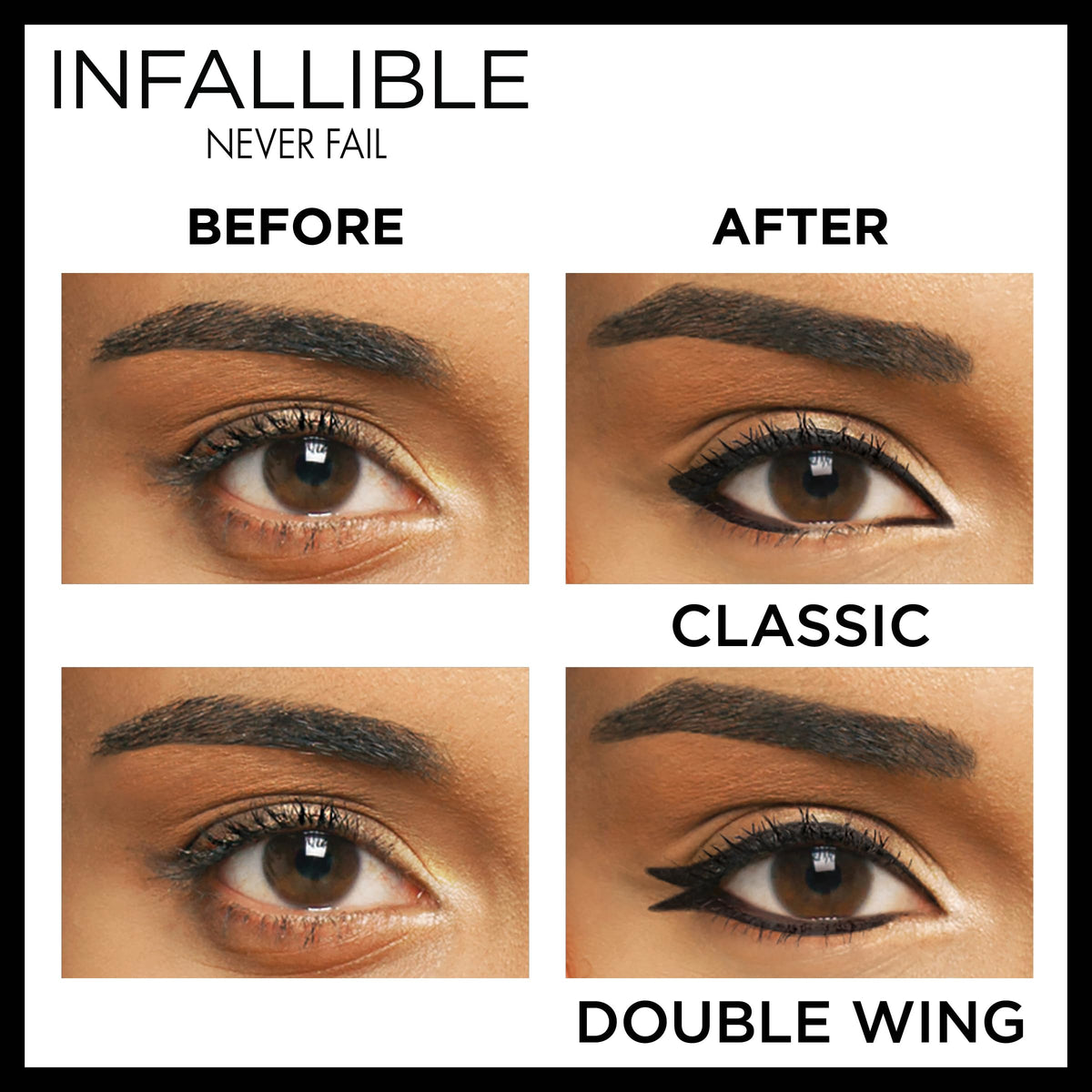 L'Oreal Paris smudger in use blending liner for a smoky finish