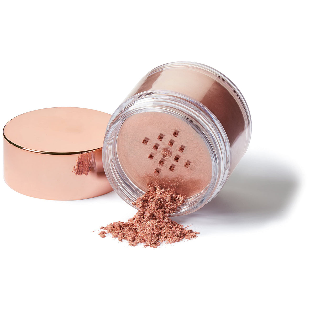 L'Oreal Paris close-up loose powder texture revealing ultra-fine shimmer benefit