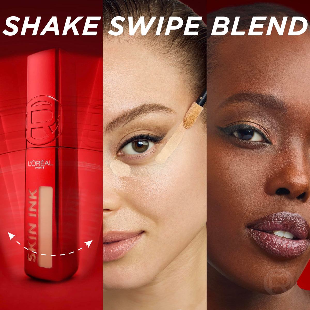 L'Oreal Paris swatch of shade 20 Fair Neutral on arm, true color matching benefit