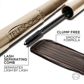 L'Oreal Paris carbon black swatches on forearm showing pigment intensity