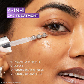 L'Oreal Paris triple-roller applicator close-up delivering cooling massage benefit