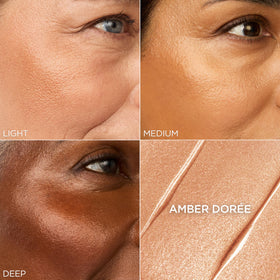 L'Oreal Paris applicator applying balm to cheek for instant radiant color