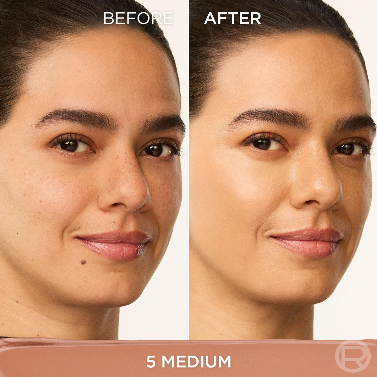 L'Oreal Paris balm texture close-up highlighting creamy hydrating finish