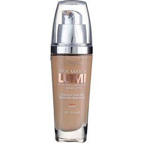 L'Oreal Paris on bathroom vanity beside mirror showing everyday routine and natural radiance