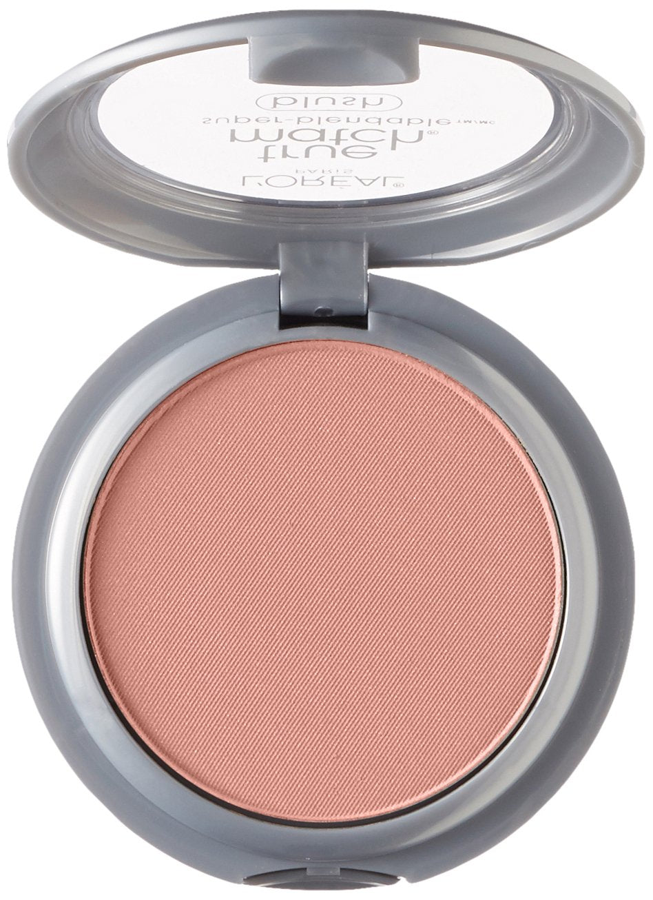 L'Oreal Paris True Match compact open with mirror and brush showing travel-ready convenience and precise application