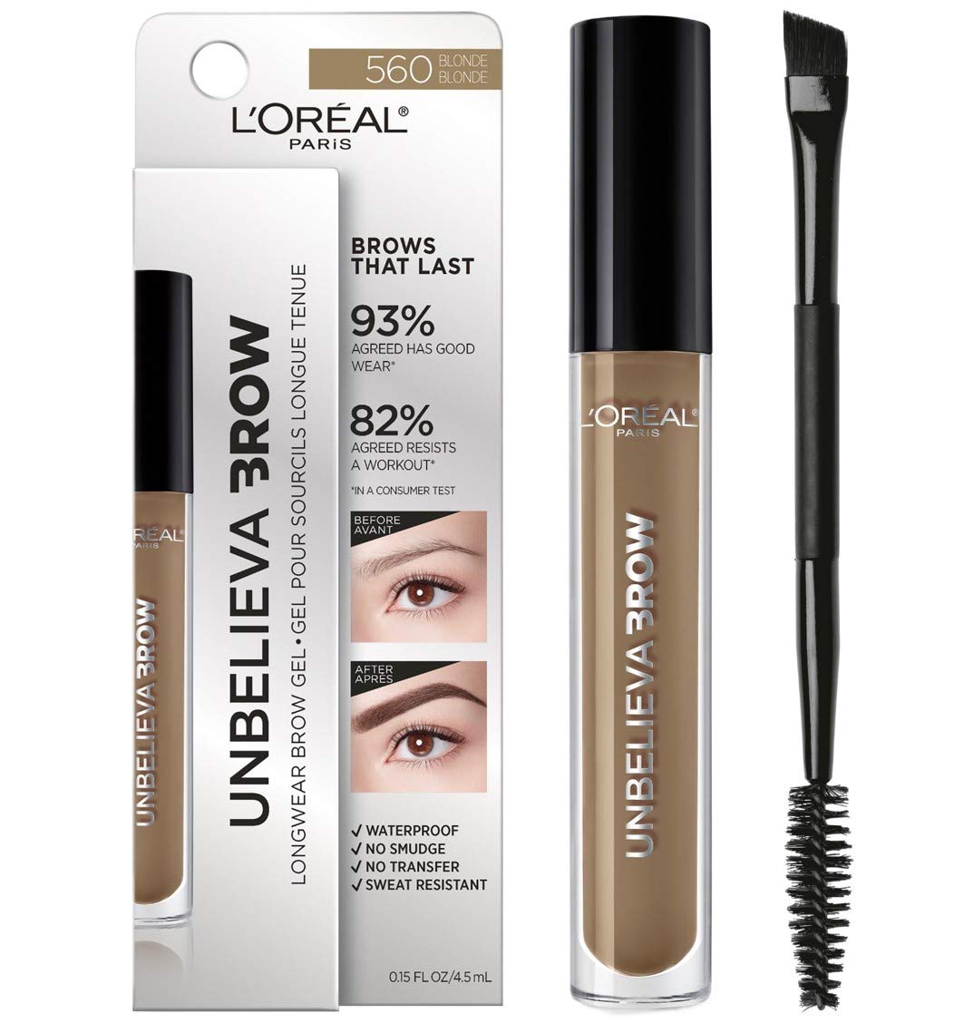 L'Oreal Paris tube front view showing product and shade, clear identification benefit