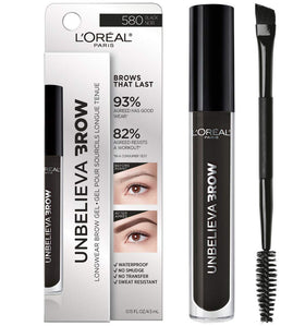 L'Oreal Paris product front packaging showing shade and size benefit: clear labeling