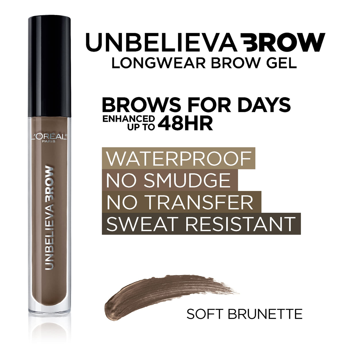 L'Oreal Paris product in use on model demonstrating quick application and longwear benefit for everyday confidence