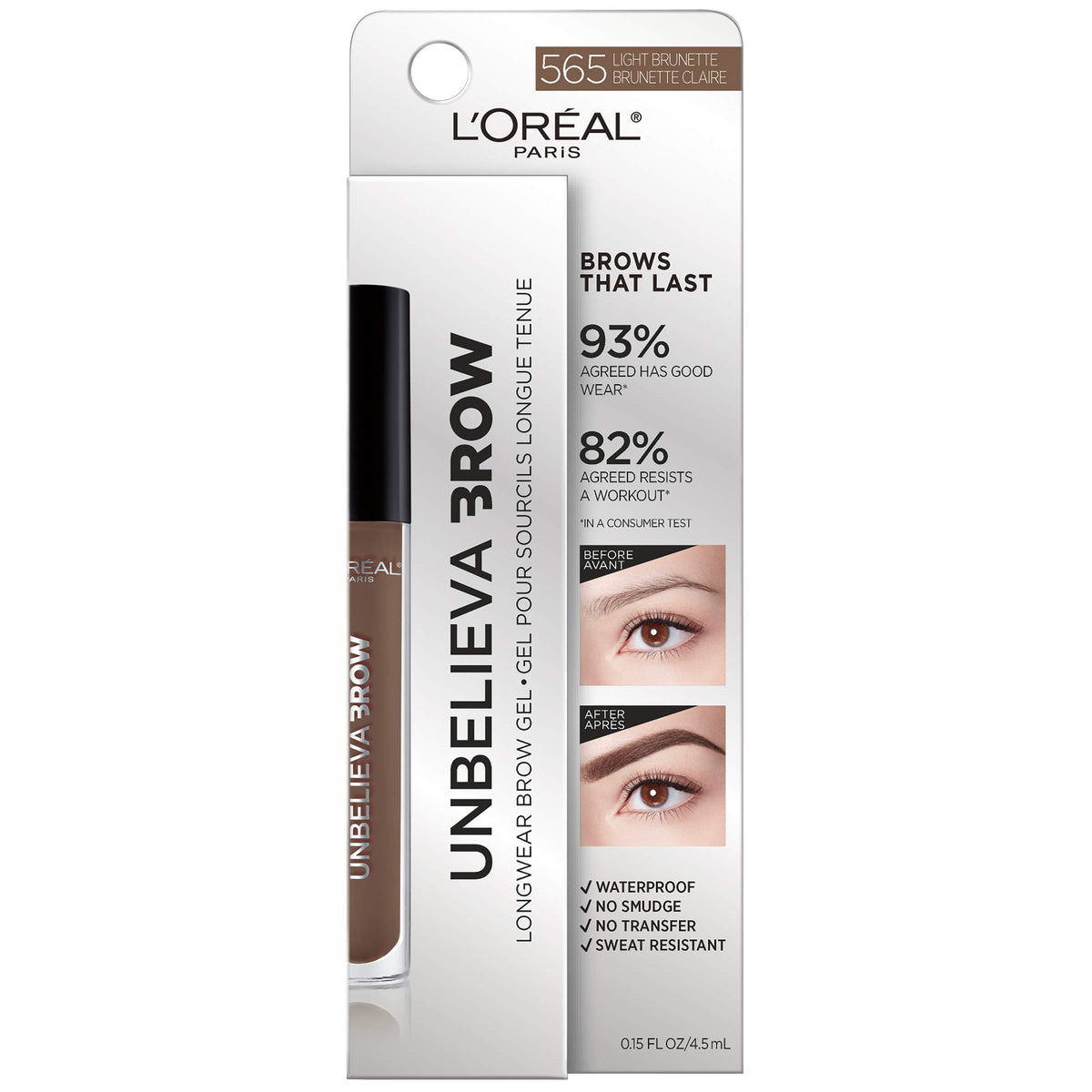 L'Oreal Paris close-up of precision brush for accurate application