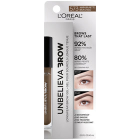 L'Oreal Paris dual-sided angled brush and spoolie applicator for precise shaping