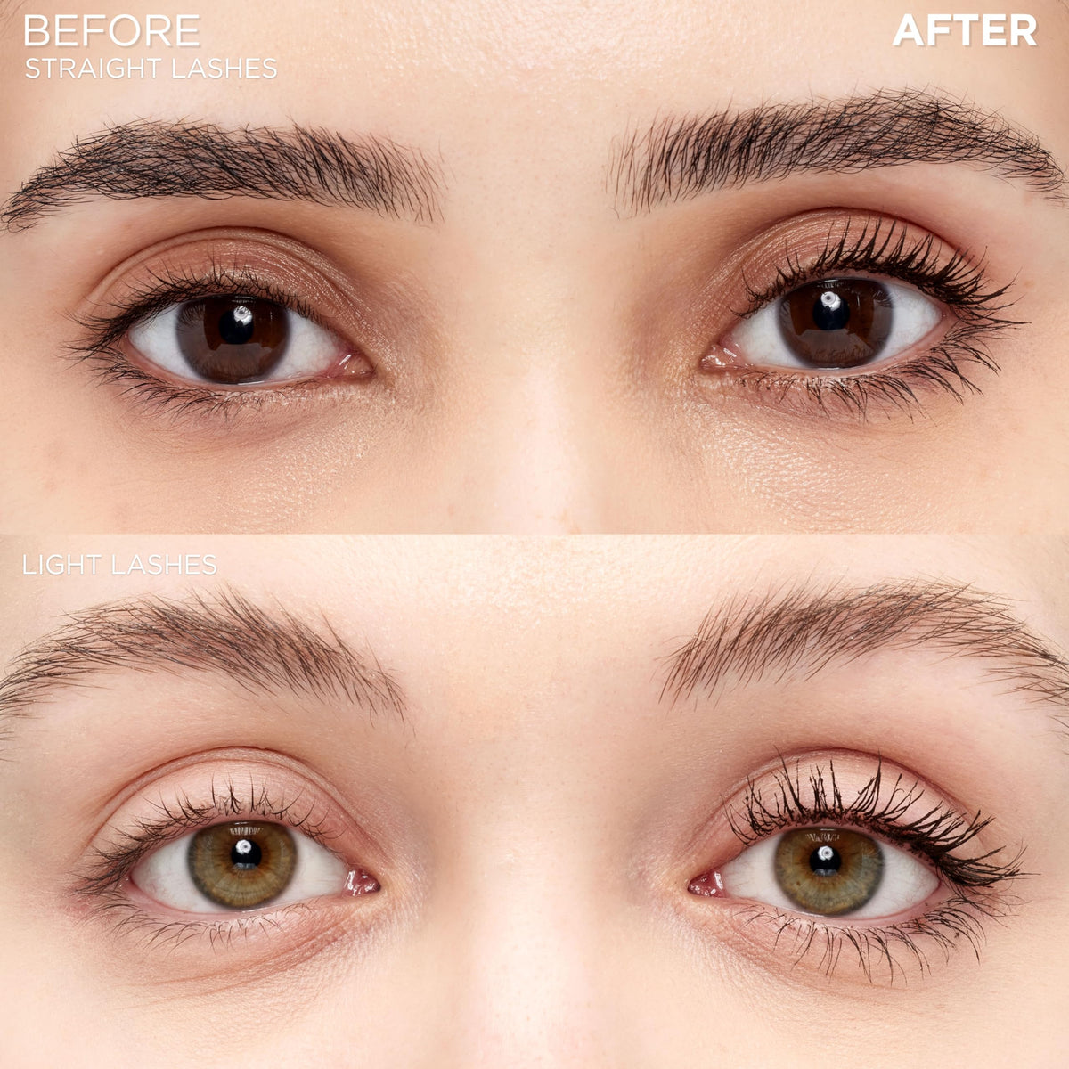 L'Oreal Paris brush loaded with mascara to demonstrate product pickup and coating