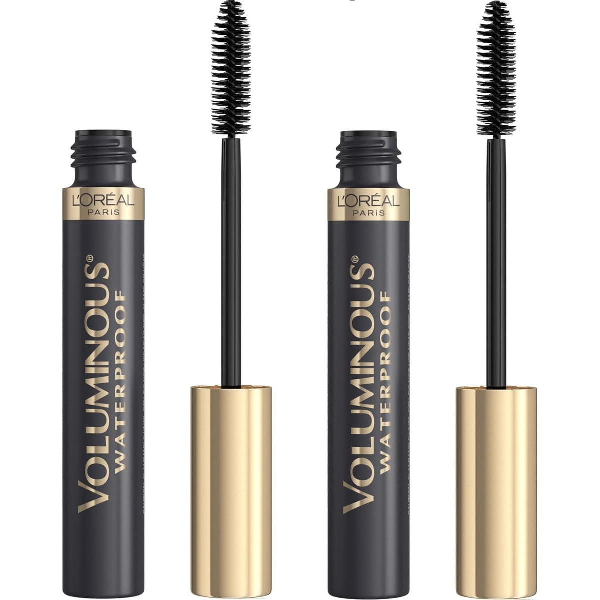L'Oreal Paris front packaging showing dual tubes and shade for fuller lashes