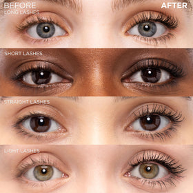 L'Oreal Paris mascara texture swipe illustrating smooth, clump-free finish