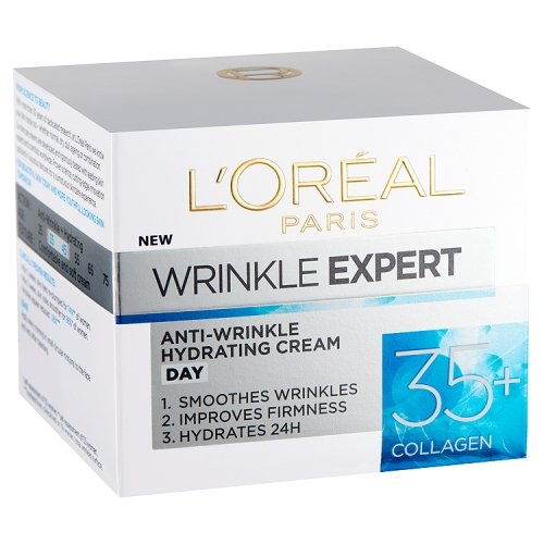 L'Oreal Paris day cream on bathroom shelf in routine setting supporting daily use benefit