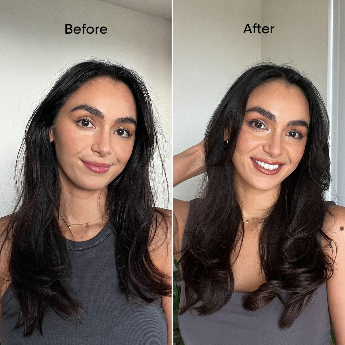 L'Oréal Professionnel Paris before and after split ends for improved appearance