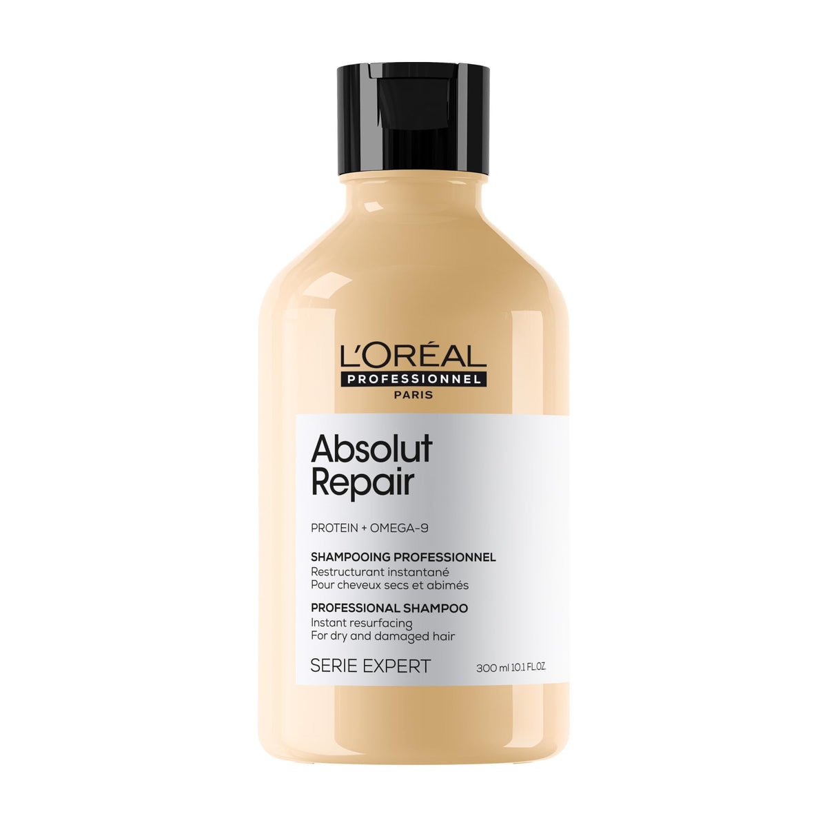 L'Oréal Professionnel bottle front showing label and benefit of repair