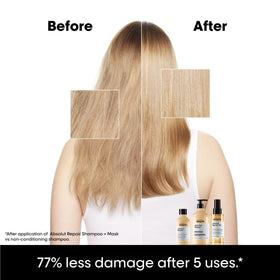L'Oréal Professionnel shampoo foam texture demonstrating gentle creamy lather