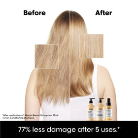 L'Oréal Professionnel Paris close-up of creamy shampoo texture for smoothing