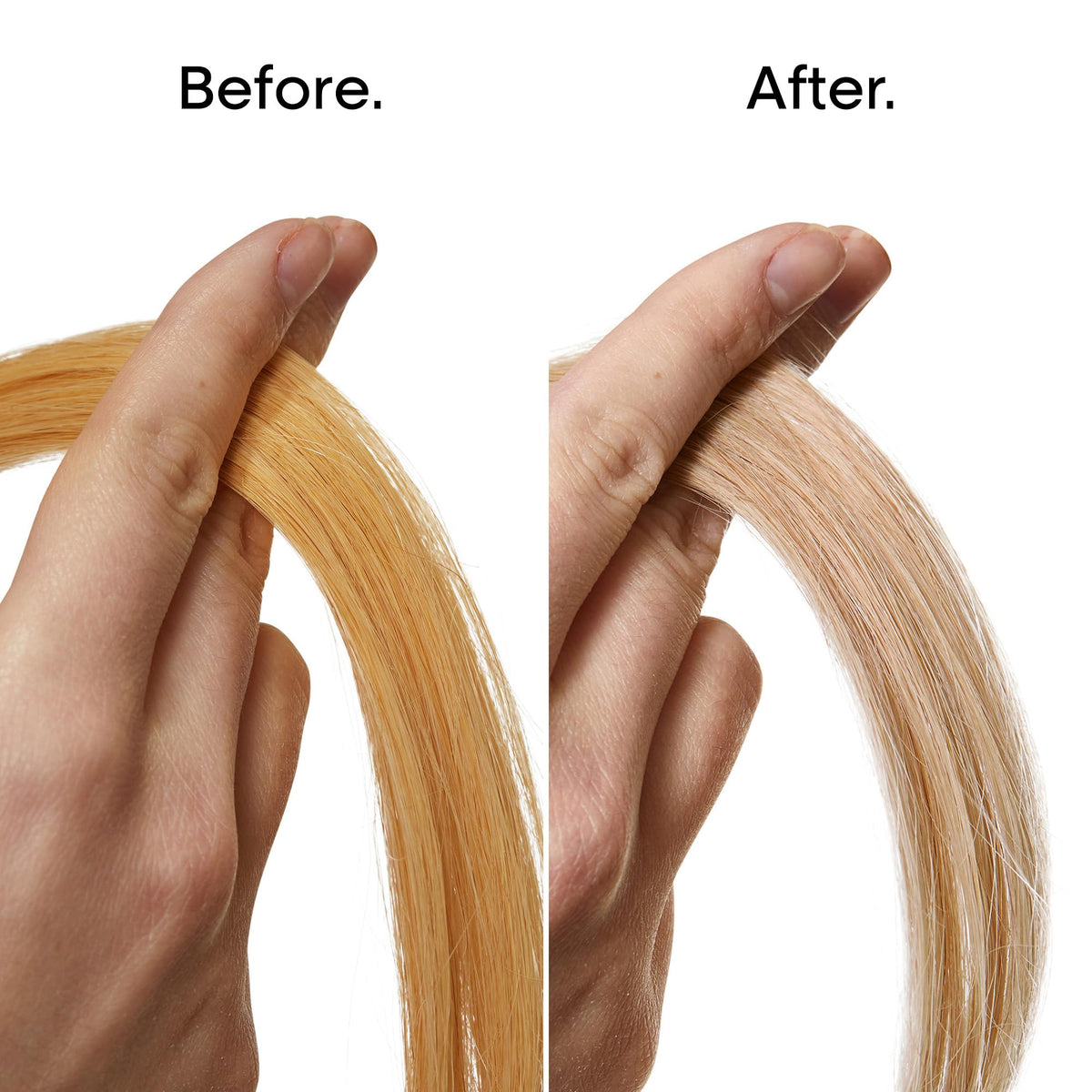 L'Oréal Professionnel closeup label highlighting usage and toning benefit