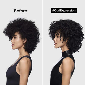 L'Oréal Professionnel shampoo in-shower use demonstrating easier detangling