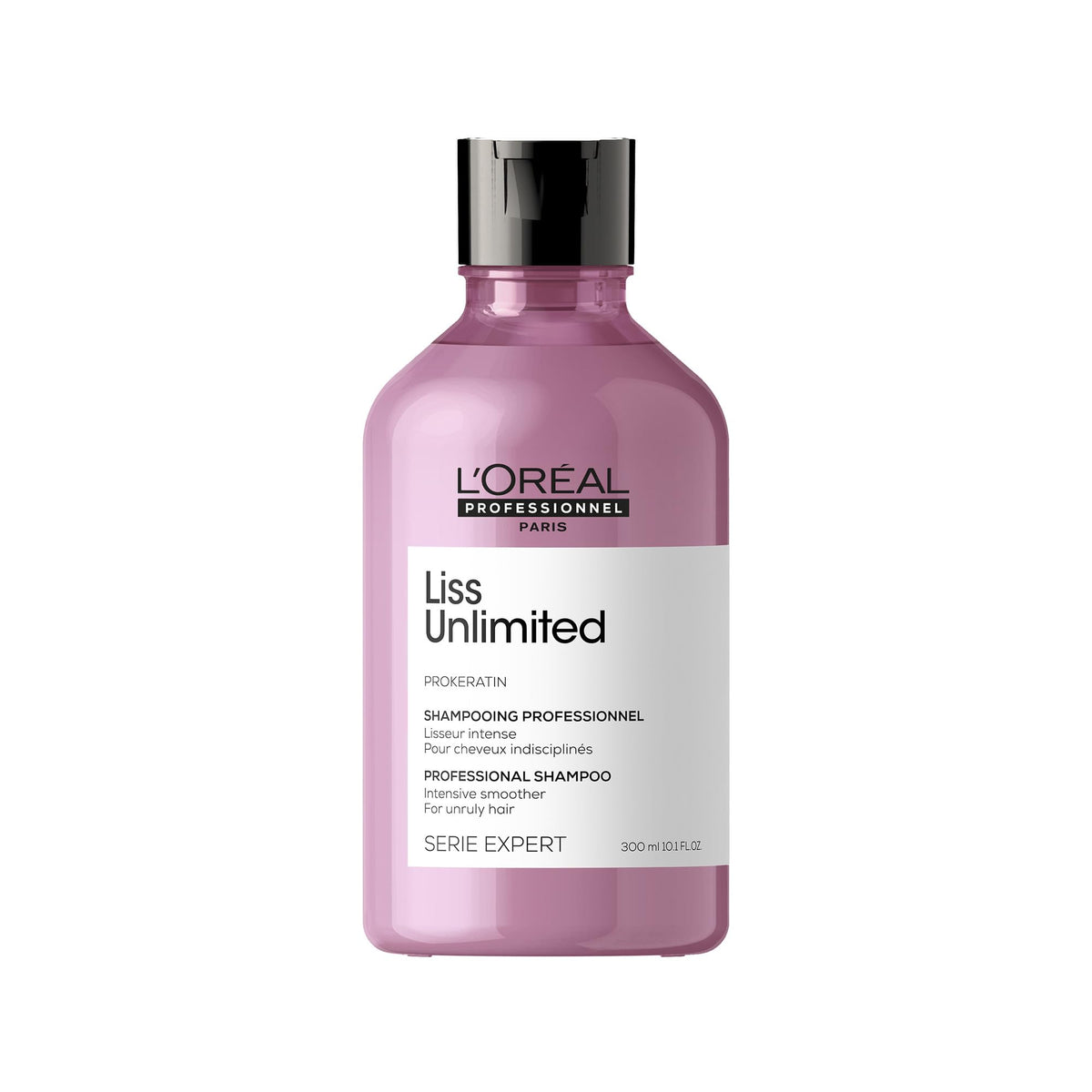 L'Oréal Professionnel Paris front packaging showing bottle and label benefit