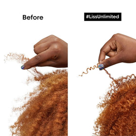 L'Oréal Professionnel Paris shampoo pouring into hand for easy application
