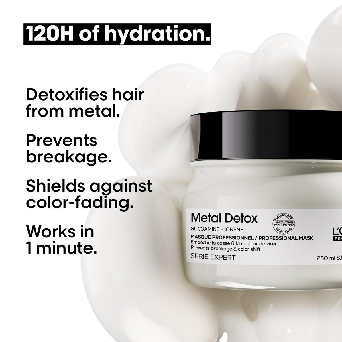 L'Oréal Professionnel ingredient focus highlighting metal-neutralizing action