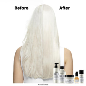 L'Oréal Professionnel cream-gel texture close-up demonstrating smoothing benefit