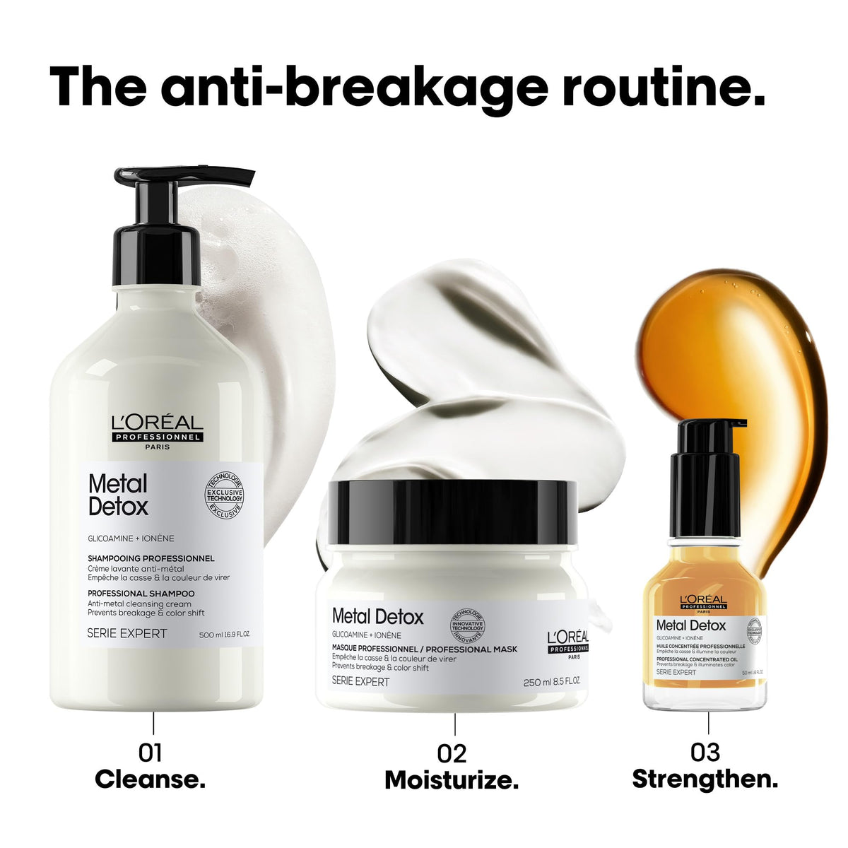 L'Oréal Professionnel bottle in hand for scale showing travel-friendly size and convenience