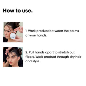 L'Oréal Professionnel Paris being applied to dry hair for textured, flexible hold
