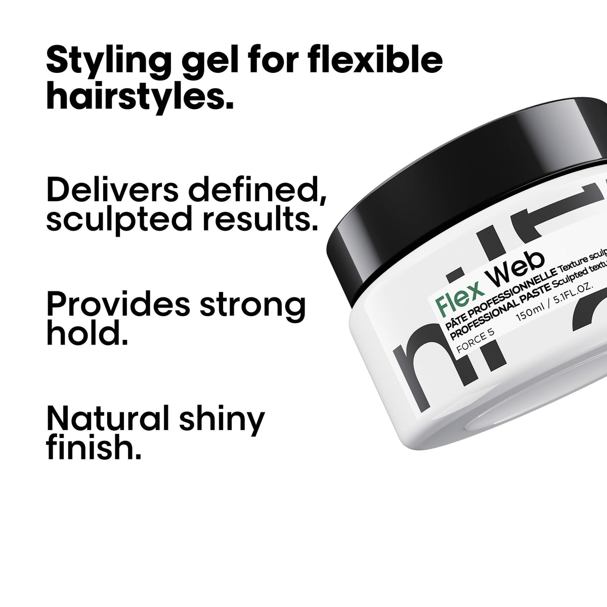 L'Oréal Professionnel Paris paste swatched on hand to show consistency and grip