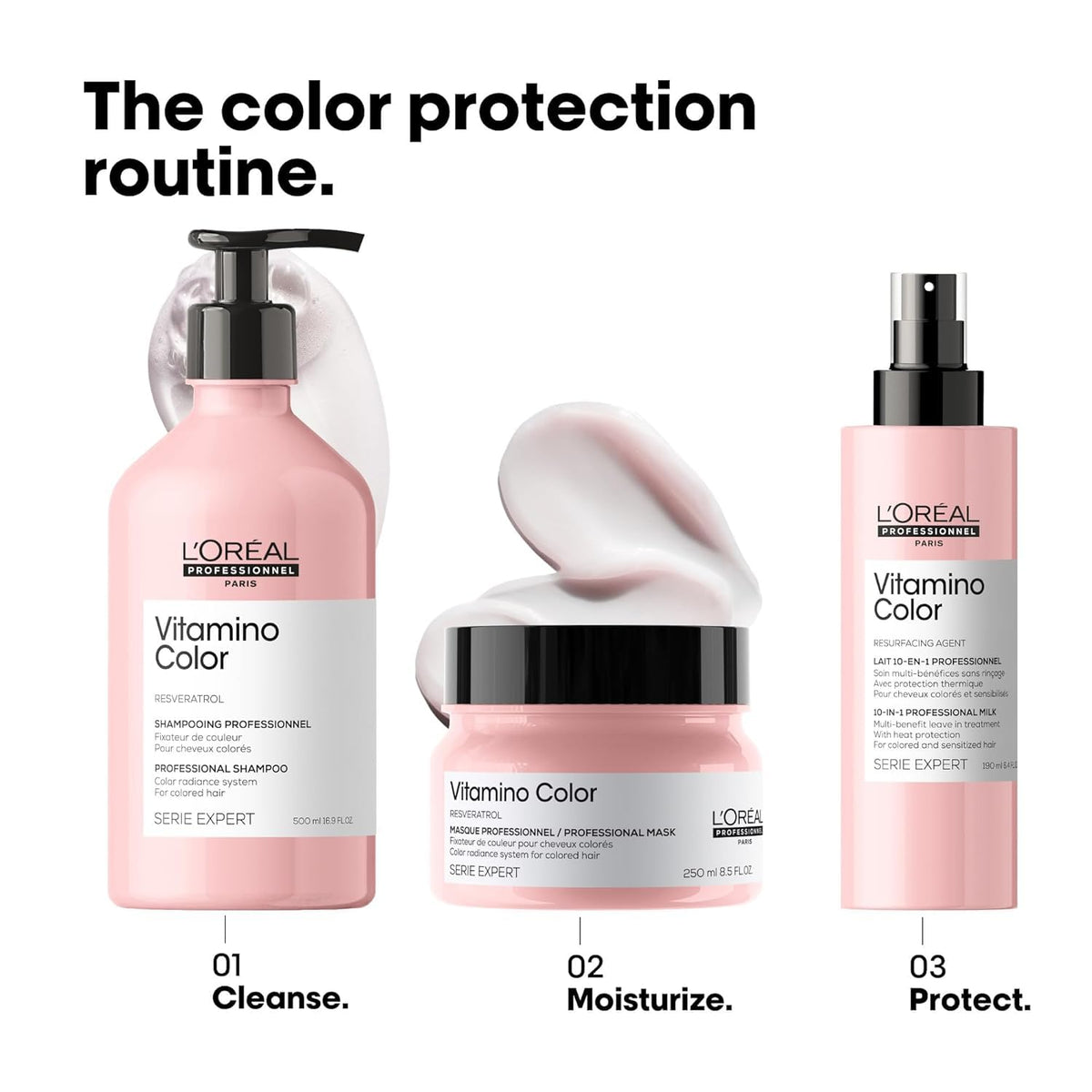 L'Oréal Professionnel Paris glossy hair after use demonstrating enhanced shine benefit